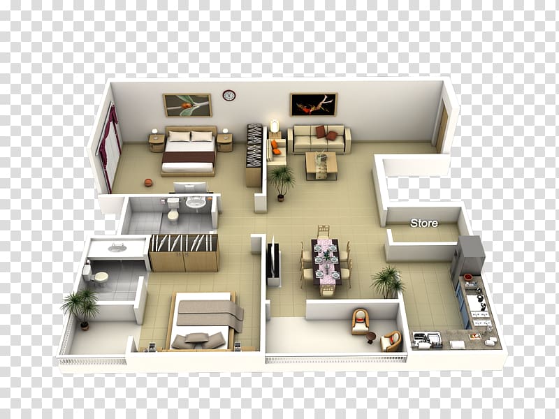 Apartment Bedroom Floor plan, plan transparent background PNG clipart