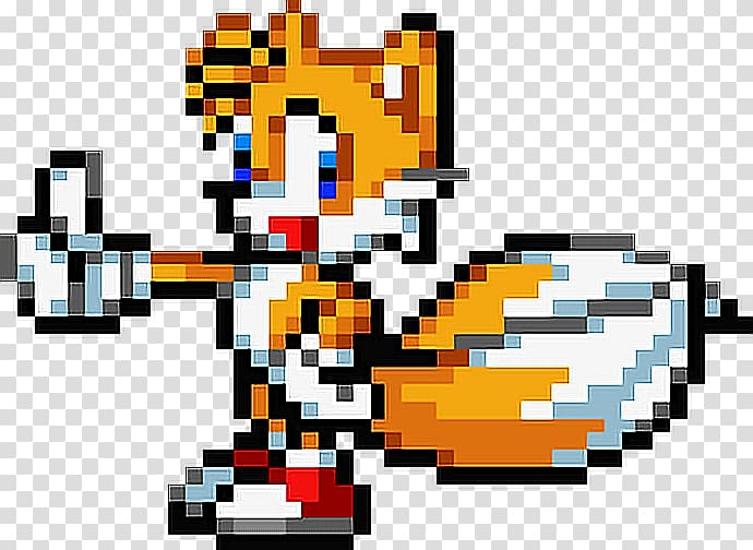 Tails Sprite Sonic the Hedgehog, sprite transparent background PNG clipart