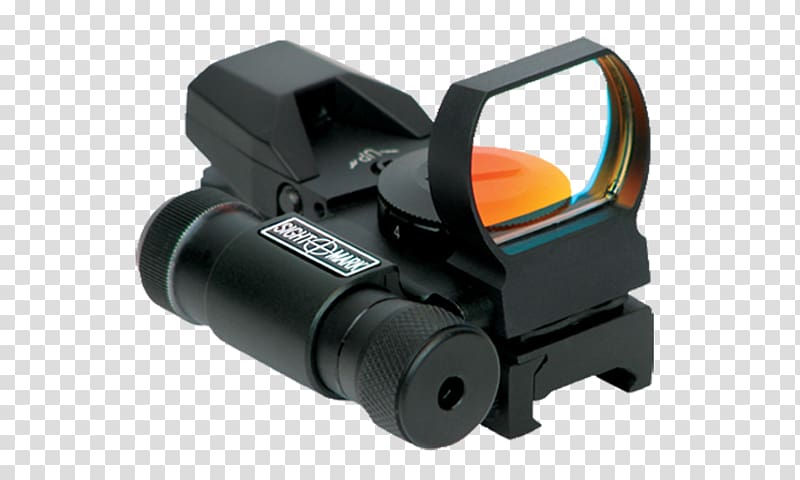 Reflector sight Weapon Collimator Telescopic sight, weapon transparent background PNG clipart