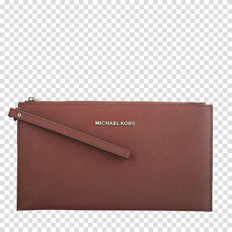 Michael Kors Envelope Leather Designer, MichaelKors Michael Kors leather wrist bag envelope red brick transparent background PNG clipart