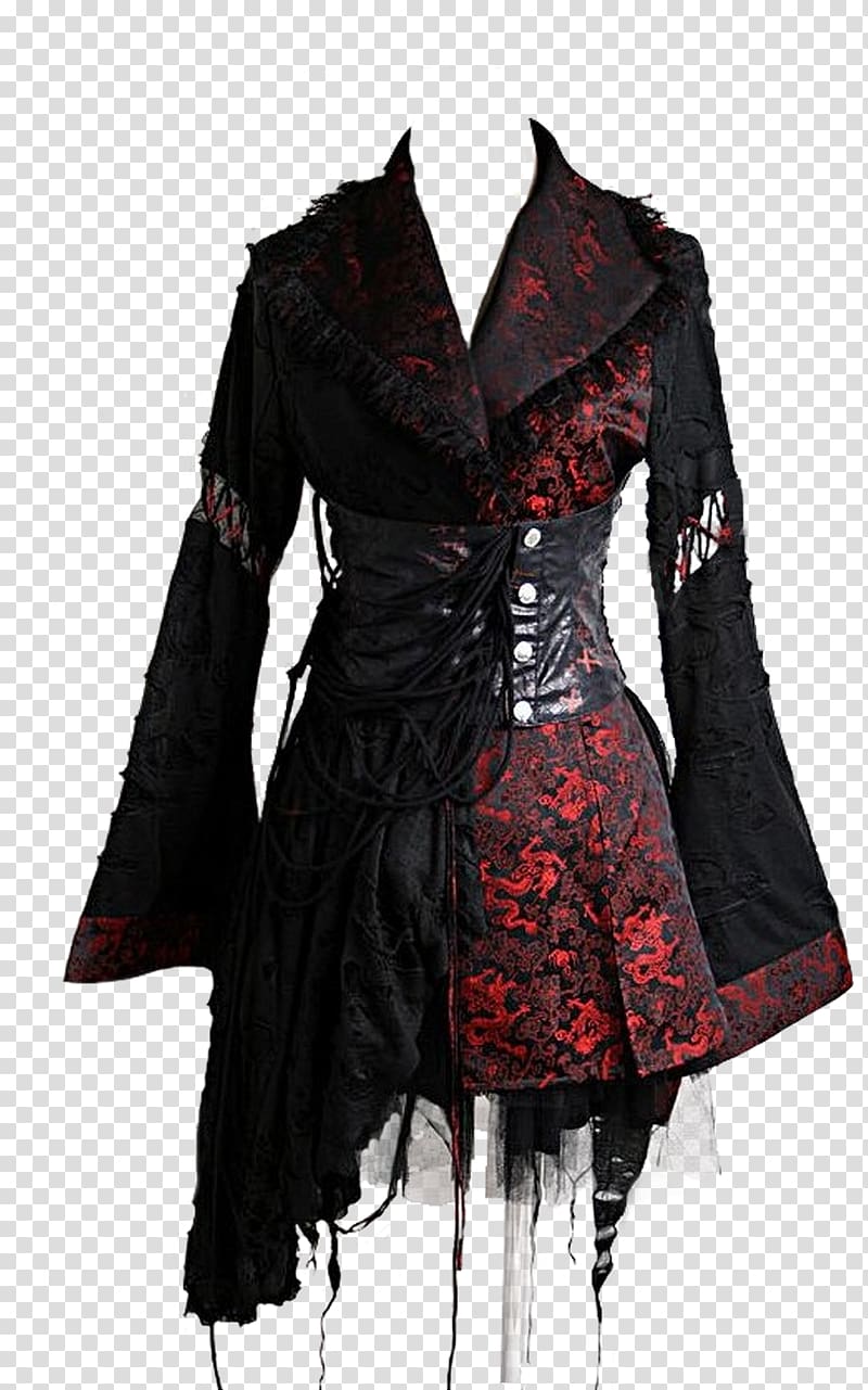 Lolita fashion Dress Kimono Goth subculture Clothing, gothic transparent background PNG clipart