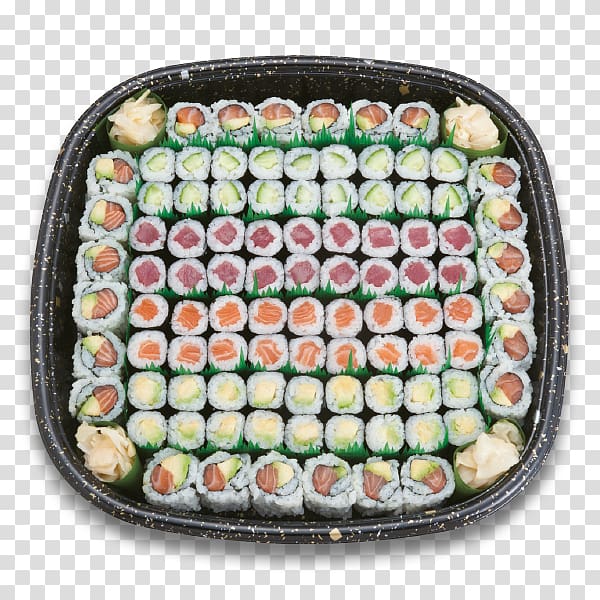 Sushi California roll Japanese Cuisine Sashimi Yakitori, sushi transparent background PNG clipart