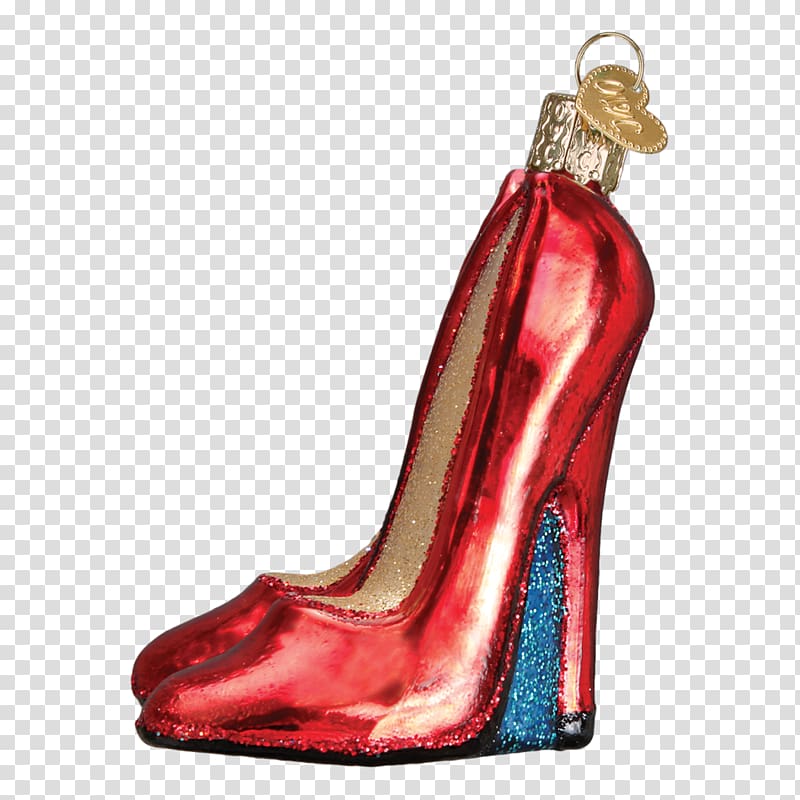 High-heeled shoe Christmas ornament Christmas tree, hand-painted cosmetics transparent background PNG clipart