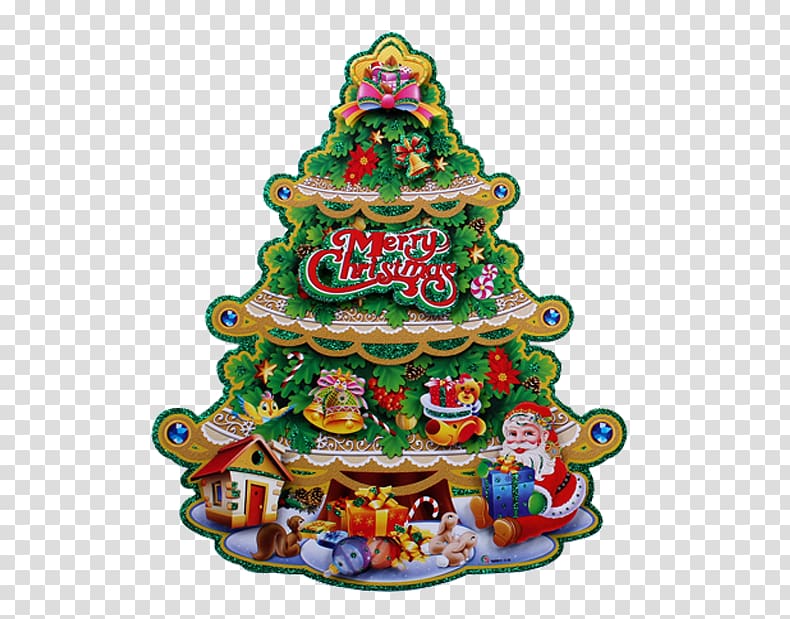 Christmas tree Santa Claus Christmas ornament, Free Christmas transparent background PNG clipart