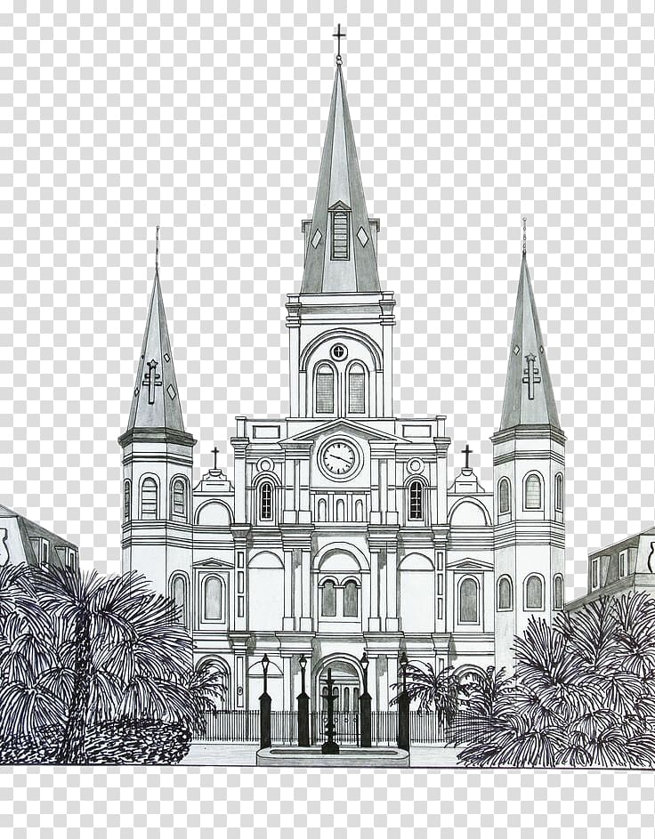 Drawing Building Church Watercolor painting Sketch, Church steeple transparent background PNG clipart