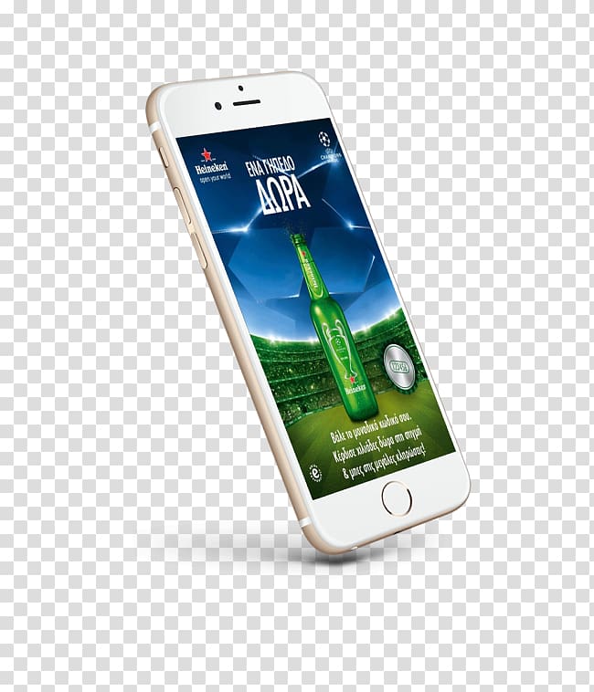 Heineken Mobile Phones Portable communications device Telephone Mobile campaign, heineken transparent background PNG clipart