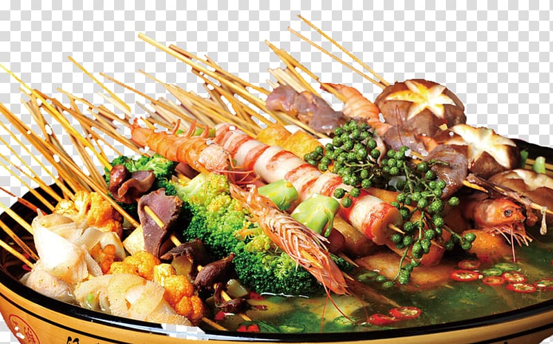 Malatang Chongqing hot pot Food Restaurant, Taste buds on the tongue transparent background PNG clipart