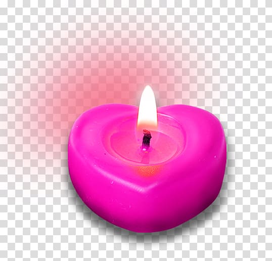 Heart Candle, Free heart-shaped candle creative pull transparent background PNG clipart
