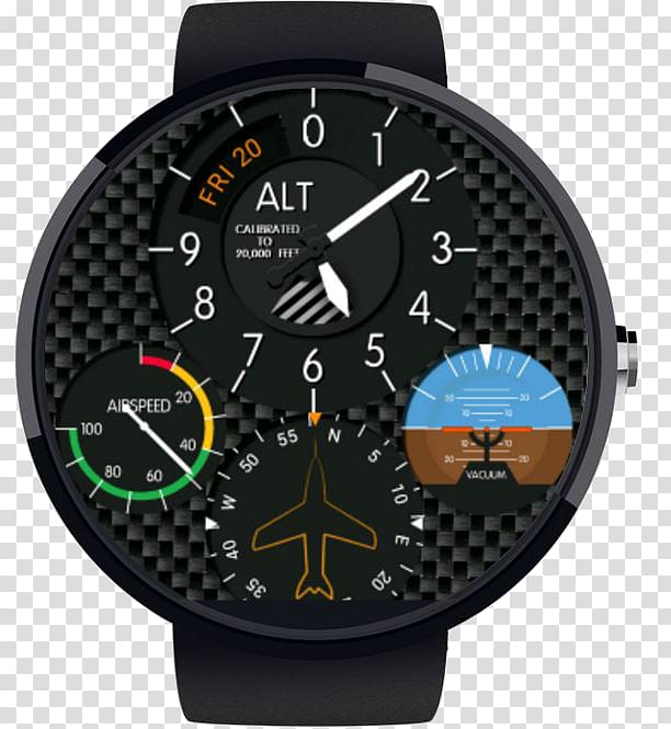 Clock face Android Airplane, watch face transparent background PNG clipart