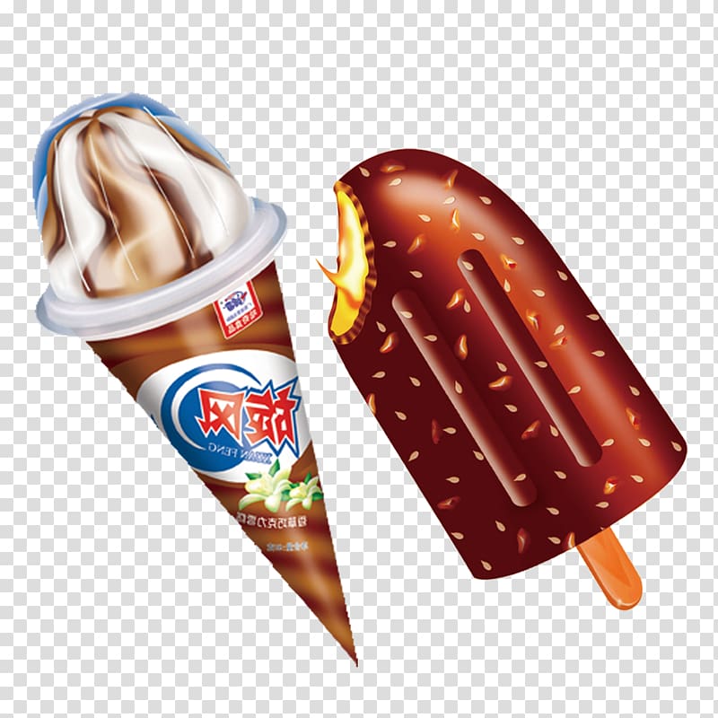 Ice cream Ice pop Milk Tart, Ice cream creative transparent background PNG clipart
