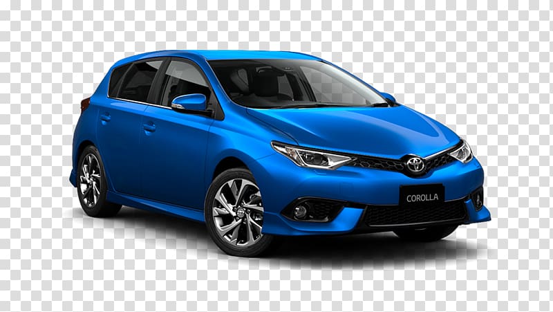 2016 Toyota Corolla Hatchback Compact car Continuously Variable Transmission, blue car transparent background PNG clipart