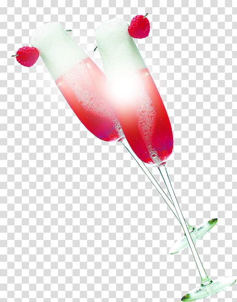 Champagne Cocktail Wine cocktail Cocktail garnish, Red champagne transparent background PNG clipart