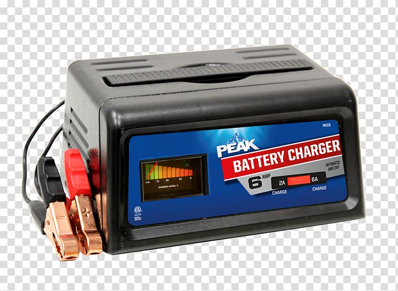 Battery charger Trickle charging Ampere Volt, automotive battery transparent background PNG clipart
