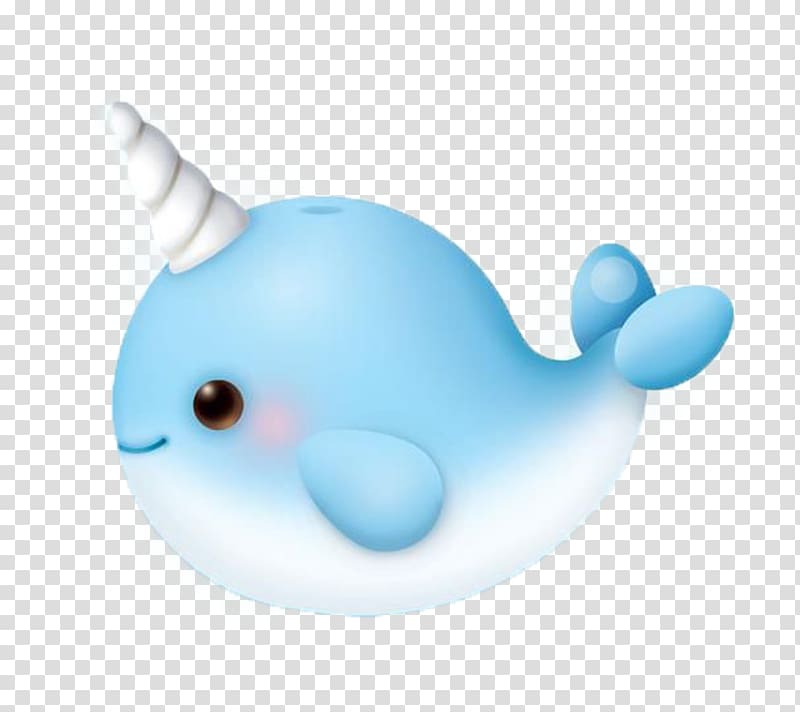 Whale Cuteness Narwhal , Cartoon whale material transparent background PNG clipart