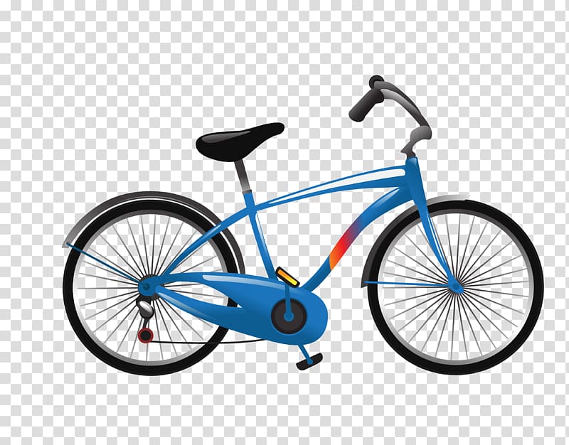 Cruiser bicycle Bicycle frame BMX Single-speed bicycle, blue bike mountain bike transparent background PNG clipart