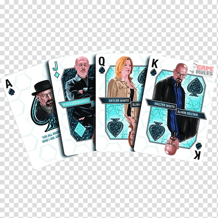Walter White Playing card Breaking Bad, Season 5 Game Blue, walter white transparent background PNG clipart