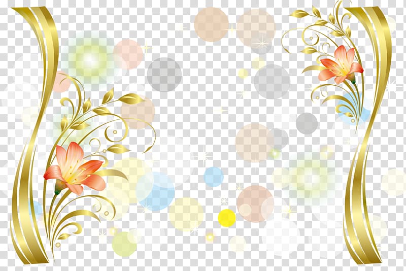 orange lily flower border , Mural Wall Interior Design Services Painting , Golden Lily transparent background PNG clipart