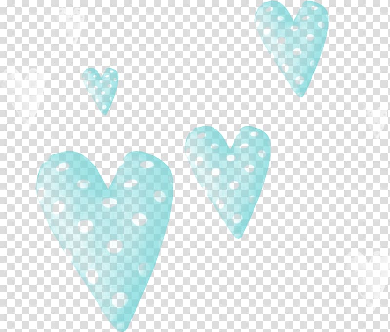 Turquoise Heart Pattern, Blue pattern peach heart pillow transparent background PNG clipart