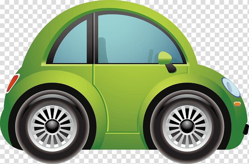 Sports car Electric vehicle Convertible Compact car, Green beetle transparent background PNG clipart