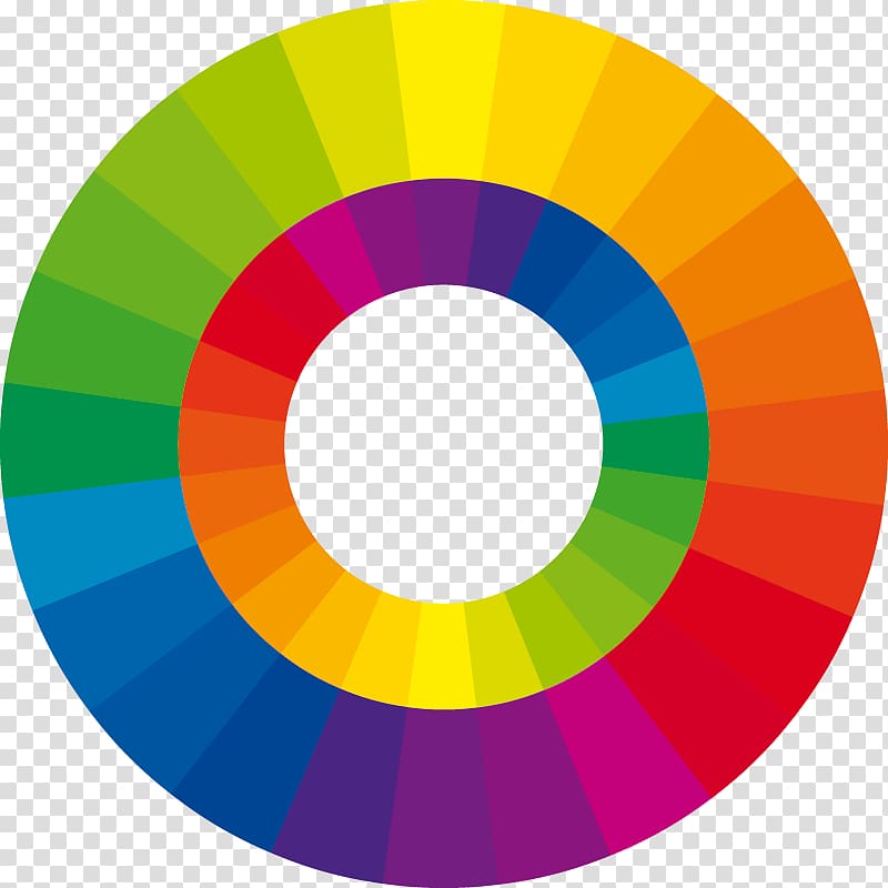 Color wheel Color theory Industrial design Color scheme, colored geometric transparent background PNG clipart