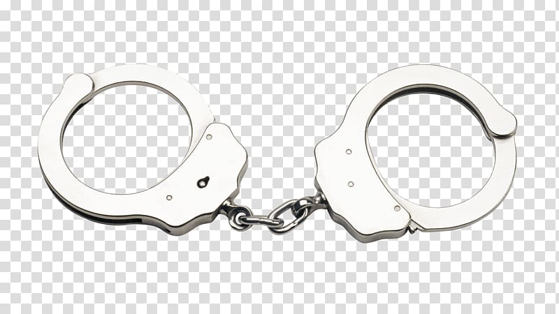 Handcuffs Police officer Arrest, handcuffs transparent background PNG clipart