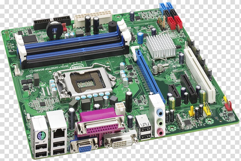 Intel vPro Motherboard LGA 1155 microATX, motherboard transparent background PNG clipart