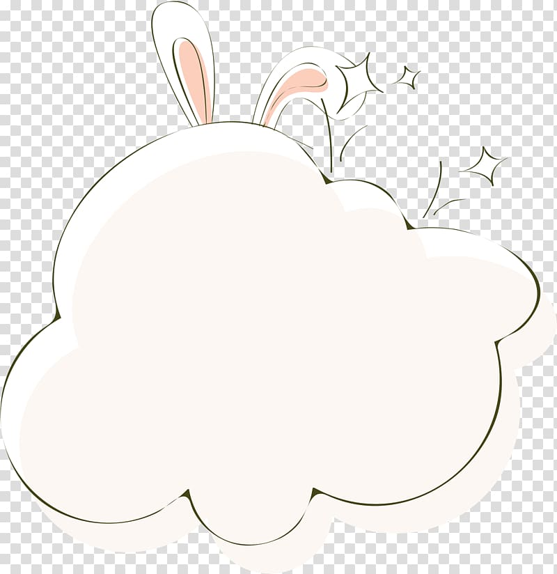 Area , Beige Cartoon Bunny Border Texture transparent background PNG clipart