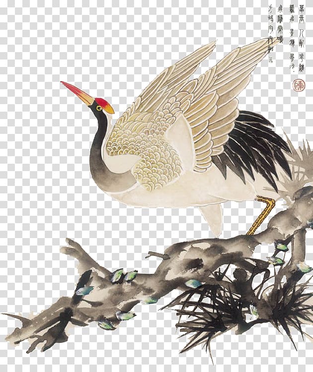 China Chinese painting Bird-and-flower painting, China transparent background PNG clipart