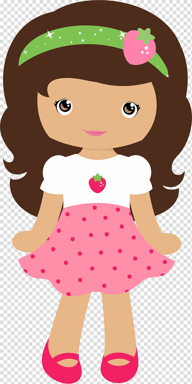 Strawberry Shortcake Strawberry pie Doll , baby girl transparent background PNG clipart