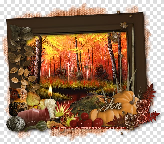 Still life Frames Autumn Thanksgiving, q version of the lovely owl transparent background PNG clipart