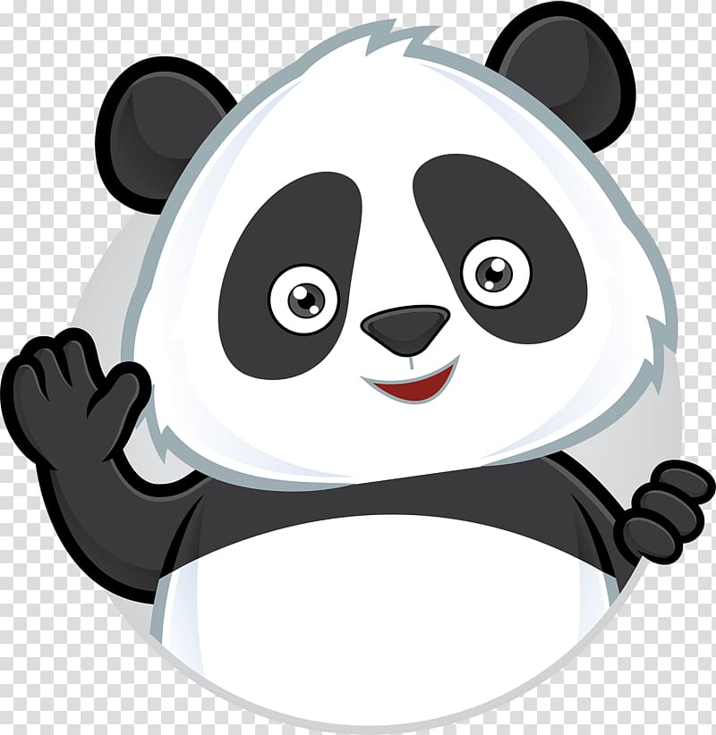 white and black panda art, Giant panda Red panda Bear , panda transparent background PNG clipart