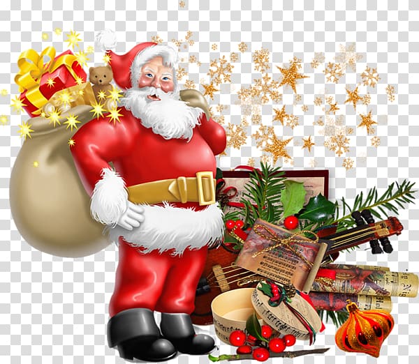 Santa Claus Christmas Gift Saint Nicholas Day Wish, Père Noël transparent background PNG clipart