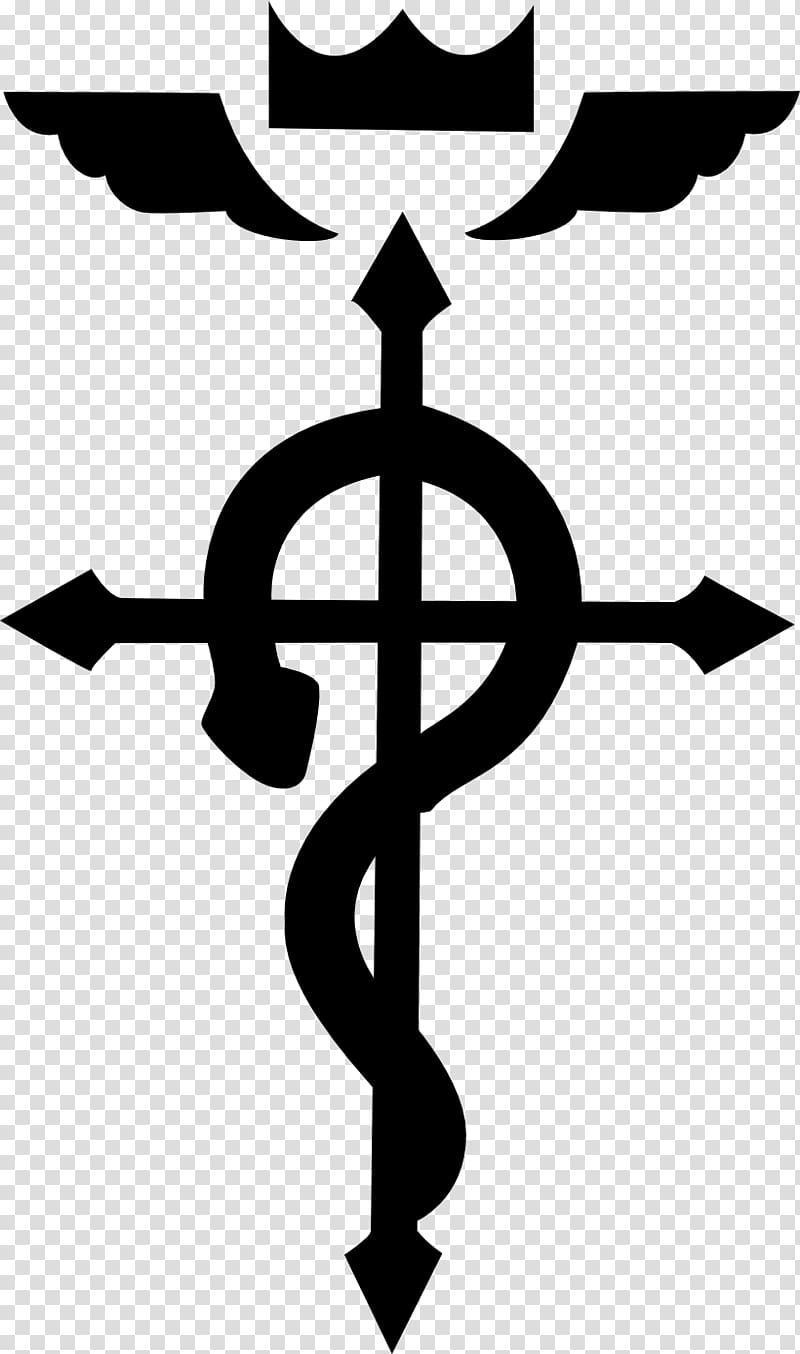 Caduceus logo, Edward Elric Fullmetal Alchemist Symbol Alchemy Homunculus, symbolic transparent background PNG clipart