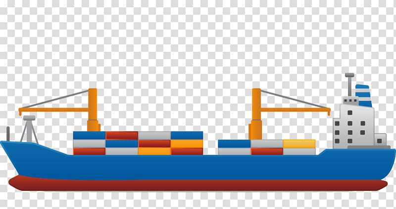 Cargo ship International trade Transport, violet once upon a time transparent background PNG clipart