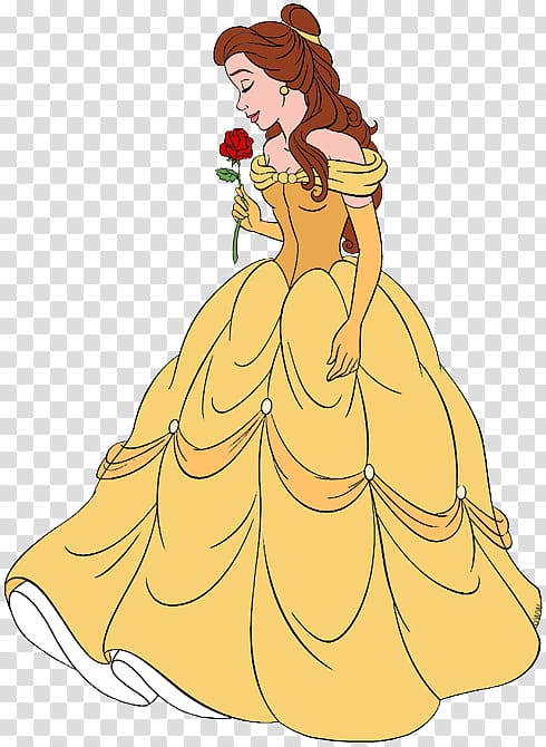 Belle Rose Disney Princess , rose transparent background PNG clipart