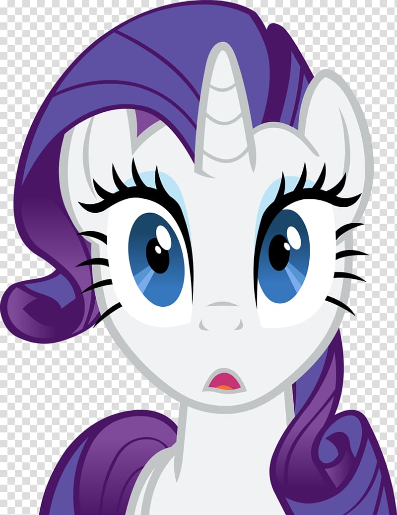 Rarity Pinkie Pie Pony Rainbow Dash Applejack, unicorn face transparent background PNG clipart