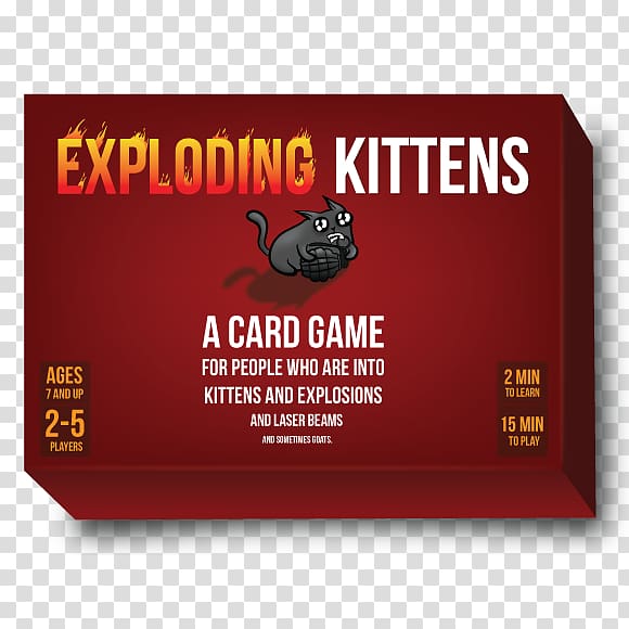 Exploding Kittens Card game Playing card, kitten transparent background PNG clipart