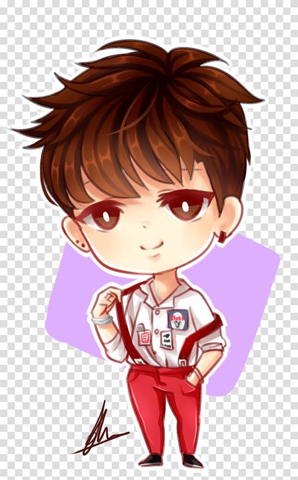 BTS Fanart] Jimin Chibi speed Drawing - Roni Pool - YouTube