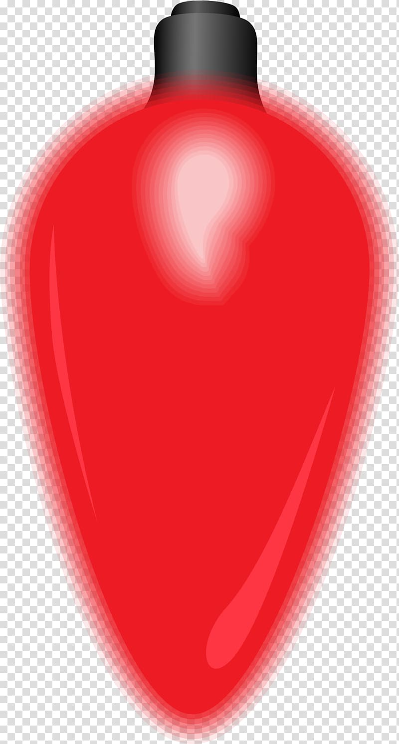 Heart, Little fresh red light bulb transparent background PNG clipart