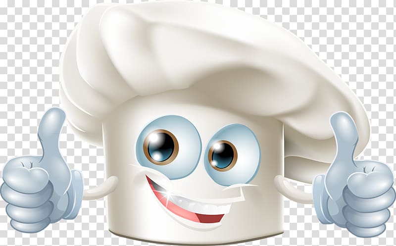 Cartoon Drawing , Cute cartoon chef\'s hat transparent background PNG clipart