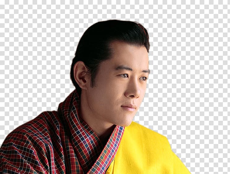 portrait of man wearing red and yellow top, Bhutan King Jigme transparent background PNG clipart