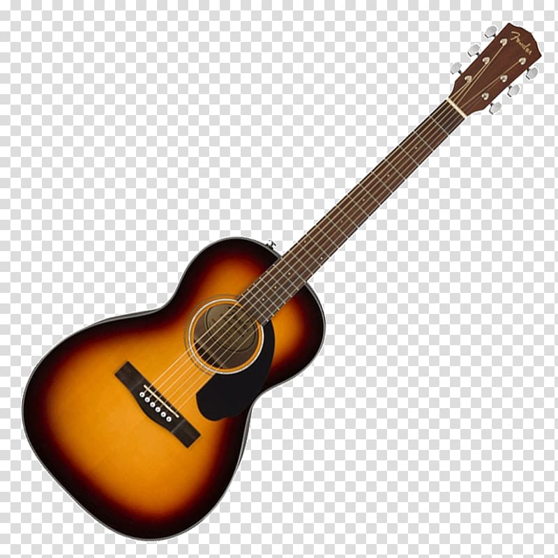 Fender Musical Instruments Corporation Acoustic guitar Acoustic-electric guitar Fender CD-60S Dreadnought Guitar, Black, Acoustic Guitar transparent background PNG clipart