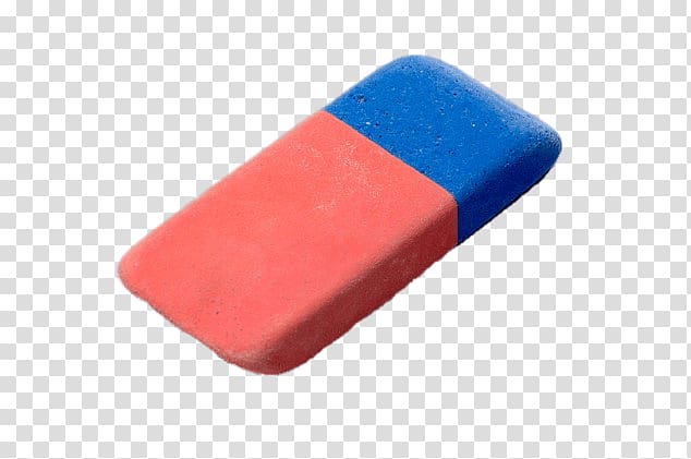 red and blue eraser , Red and Blue Eraser transparent background PNG clipart