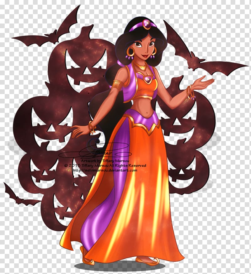 Princess Jasmine Aladdin Belle Halloween Disney Princess, jasmine transparent background PNG clipart