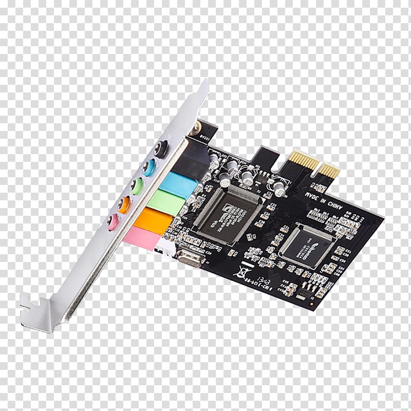 TV Tuner Cards & Adapters Computer hardware Microcontroller Flash memory Sound Cards & Audio Adapters, PCI Express transparent background PNG clipart