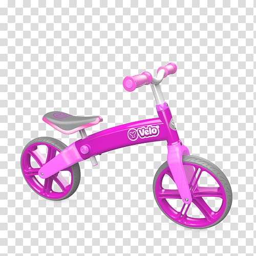 Balance bicycle Cycling Bicycle Pedals Yvolution Y Velo, pink bike transparent background PNG clipart