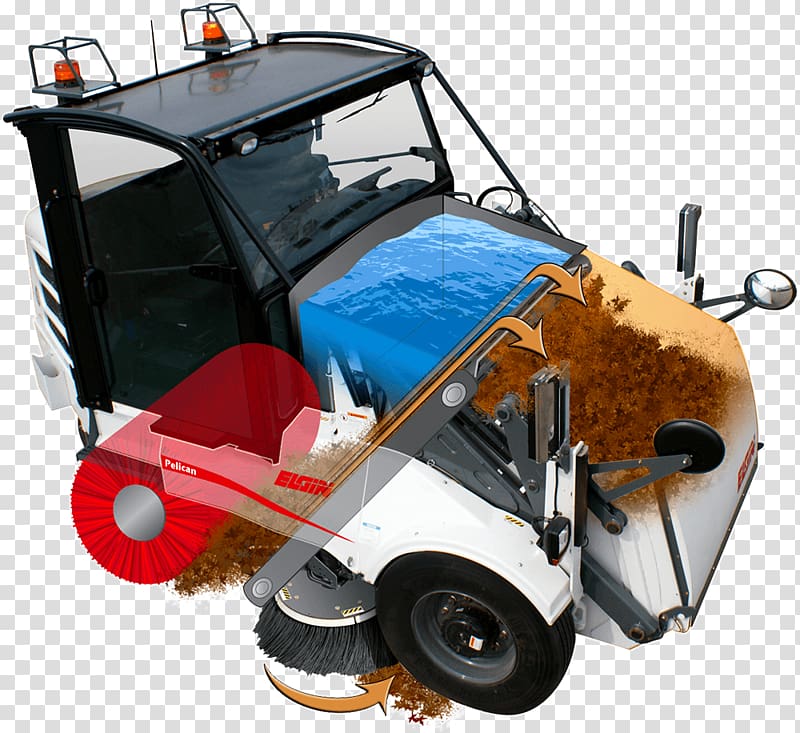 Car Street sweeper Elgin Sweeper Co Machine Road, car transparent background PNG clipart