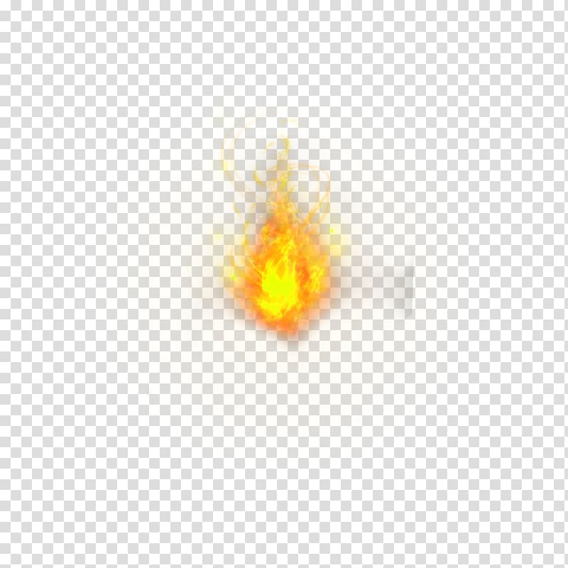 Yellow Desktop Computer , Yellow simple flame effect element transparent background PNG clipart