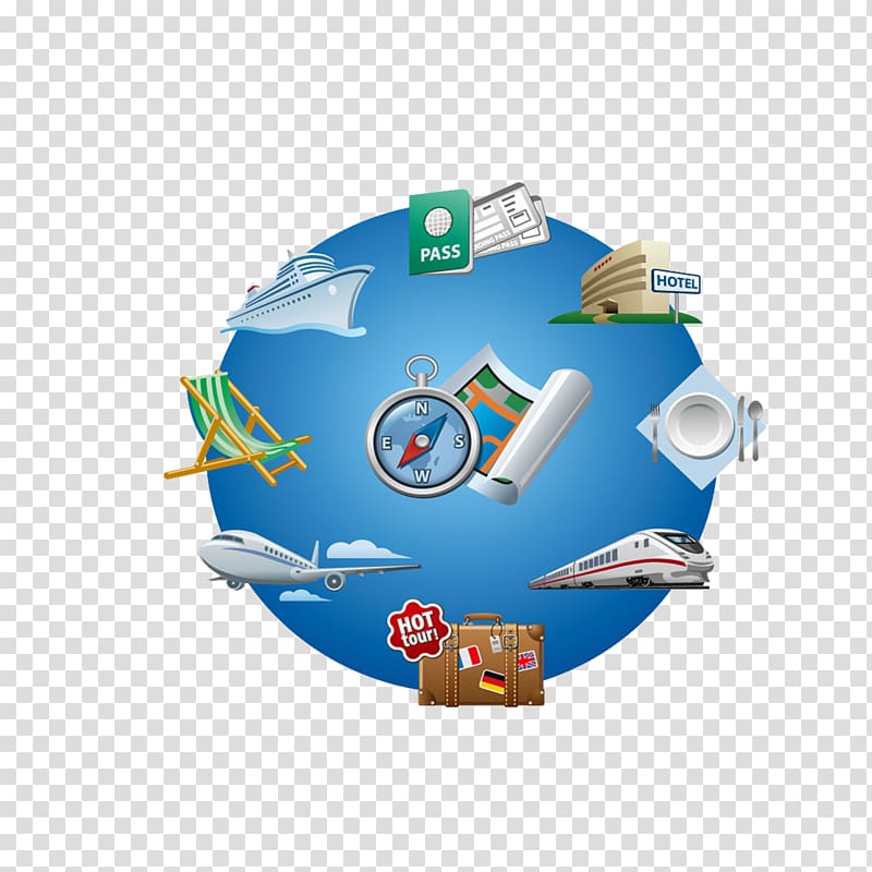 Air travel , Blue World Map transparent background PNG clipart