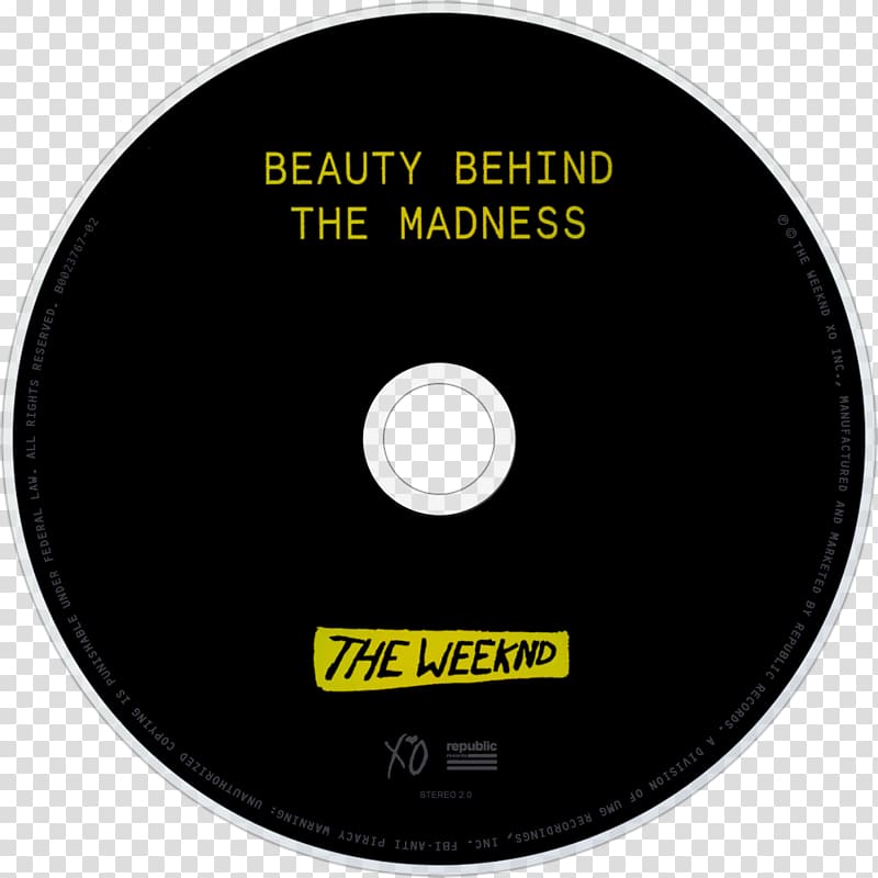 Beauty Behind the Madness Album cover Trilogy Music, music disc transparent background PNG clipart